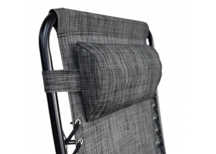 Розкладне крісло шезлонг Zero Gravity LEOBRO темно-сіре (HT-167D DARK GREY)