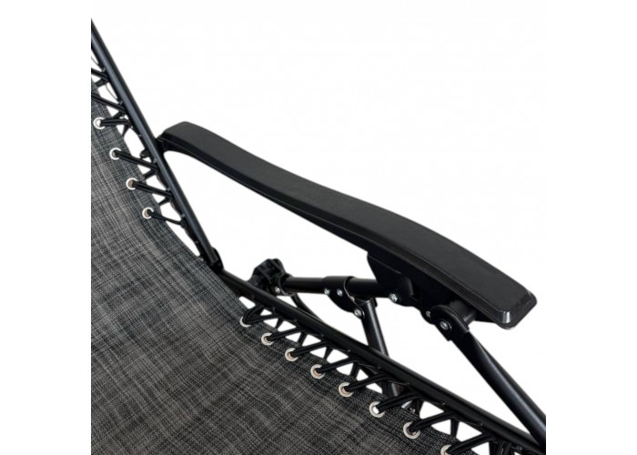 Розкладне крісло шезлонг Zero Gravity LEOBRO темно-сіре (HT-167D DARK GREY)