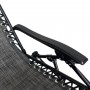 Розкладне крісло шезлонг Zero Gravity LEOBRO темно-сіре (HT-167D DARK GREY)