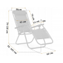 Розкладне крісло шезлонг LEOBRO Zero Gravity Black (LB-ZGC-A1-BLK)