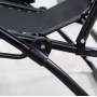 Розкладне крісло шезлонг LEOBRO Zero Gravity Black (LB-ZGC-A1-BLK)