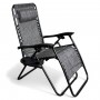Розкладне крісло шезлонг LEOBRO Zero Gravity Grey (LB-ZGC-A1-GRY)
