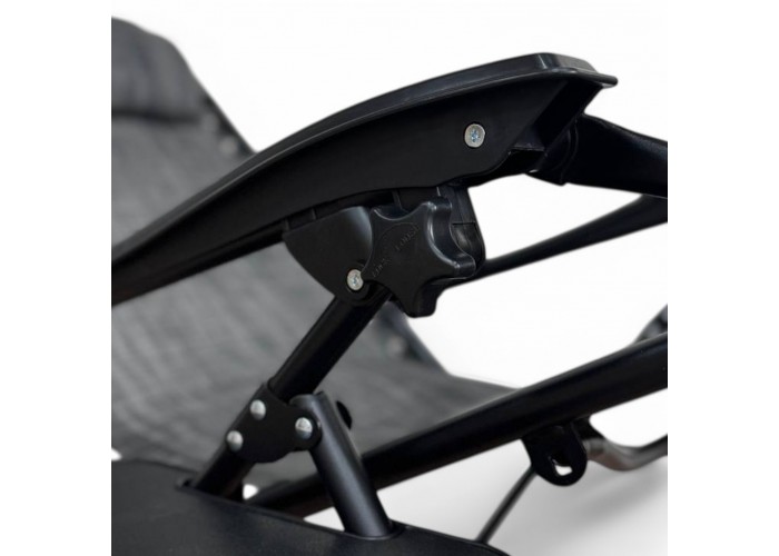Розкладне крісло шезлонг LEOBRO Zero Gravity Grey (LB-ZGC-A1-GRY)