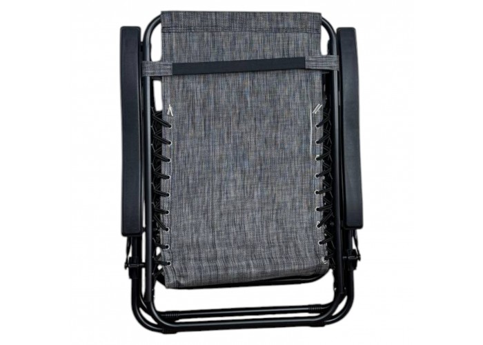 Розкладне крісло шезлонг LEOBRO Zero Gravity Grey (LB-ZGC-A1-GRY)