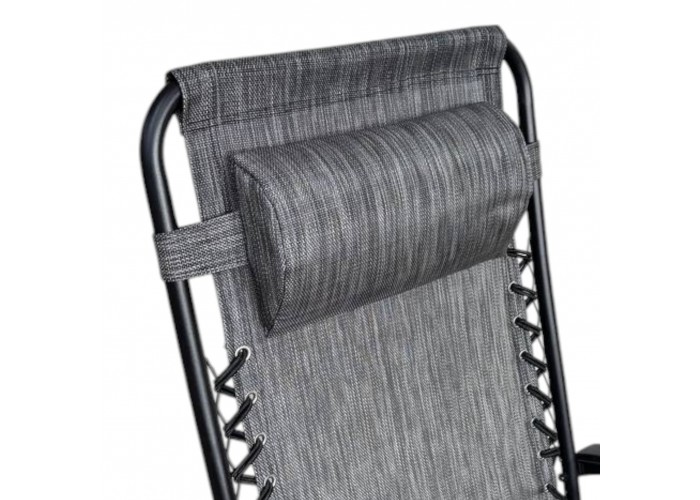 Розкладне крісло шезлонг LEOBRO Zero Gravity Grey (LB-ZGC-A1-GRY)