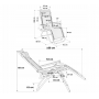 Розкладне крісло шезлонг LEOBRO Zero Gravity Plaid (LB-ZGC-A1-PLD)