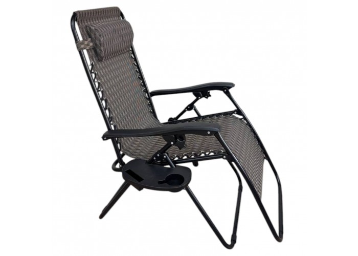 Розкладне крісло шезлонг LEOBRO Zero Gravity Plaid (LB-ZGC-A1-PLD)