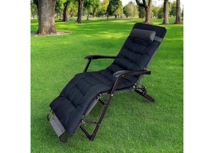 Розкладне крісло ліжко з подушкою LEOBRO Striped (LB-FCB-G1-STR)