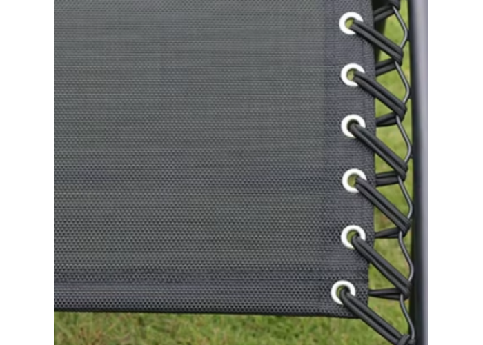 Розкладне крісло шезлонг LEOBRO Zero Gravity Black з козирком (LB-ZGC-T1-BLK)