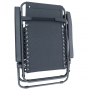 Розкладне крісло шезлонг LEOBRO Zero Gravity Black з козирком (LB-ZGC-T1-BLK)