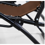Розкладне крісло шезлонг LEOBRO Zero Gravity Brown (LB-ZGC-A1-BRN)