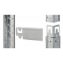 Стелаж LEOBRO 180 х 90 х 40 см з посиленими прихованими полицями, 175 кг/полиця