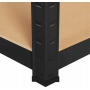 Universal Lebro Lellazh Black 180 x 90 x 40 см, 265 кг/полиця, 5 полиць (LB-R265-BLK)
