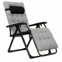 Розкладне крісло шезлонг LEOBRO Zero Gravity Premium Grey (LB-ZGC-K2-GRY)