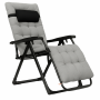 Розкладне крісло шезлонг LEOBRO Zero Gravity Premium Grey (LB-ZGC-K2-GRY)