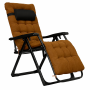 Розкладне крісло шезлонг LEOBRO Zero Gravity Premium Brown (LB-ZGC-K2-BRN)