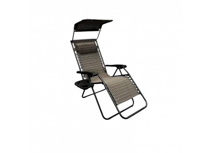 Розкладне крісло шезлонг із козирком LEOBRO Zero Gravity Plaid (LB-ZGC-H1-PLD)
