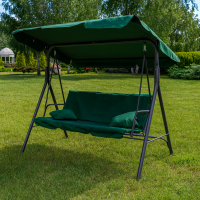 Гойдалка з подушками на 3 особи LEOBRO Green