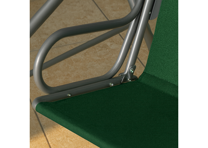 Гойдалка з подушками на 3 особи LEOBRO Relax Green