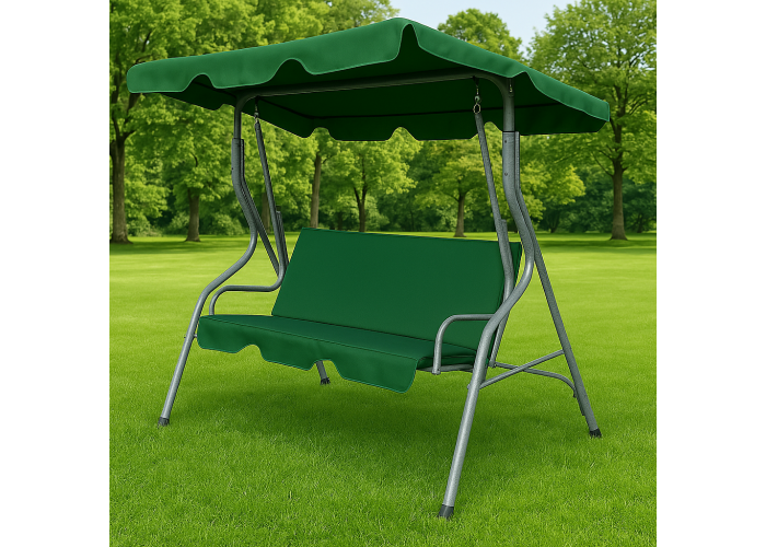 Гойдалка з подушками на 3 особи LEOBRO Relax Green