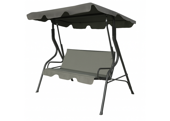 Гойдалка з подушками на 3 особи LEOBRO Relax Grey