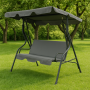 Гойдалка з подушками на 3 особи LEOBRO Relax Grey