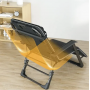Розкладне крісло ліжко з подушкою LEOBRO Темно-сіре (LB-FCB-G2-BLK)