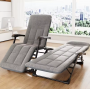 Розкладне крісло ліжко з вбудованим матрацом LEOBRO Grey (LB-FCB-G3-GRY)