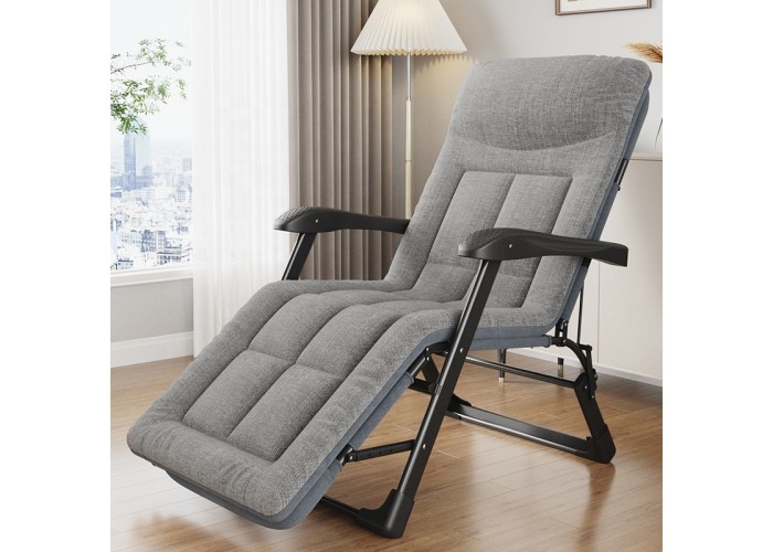 Розкладне крісло ліжко з вбудованим матрацом LEOBRO Grey (LB-FCB-G3-GRY)