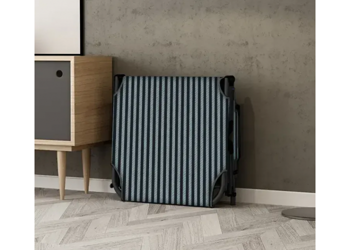 Розкладне ліжко (розкладачка) з Mesh-матрацом і подушкою LEOBRO Striped (LB-FB-A2-STR)
