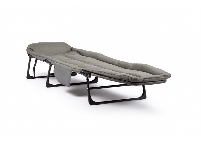 Розкладне ліжко (розкладачка) з вбудованим матрацом LEOBRO Grey (LB-FB-M1-GRY)