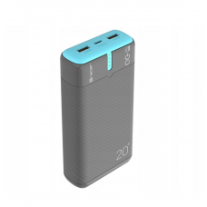 Power bank TRACER EnerGen 20000mAh PD+QC3.0 gray/blue (TRABAT47517)