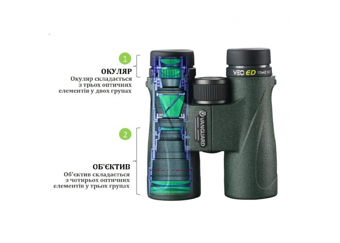 Бінокль Vanguard VEO ED 10x42 WP (VEO ED 1042)
