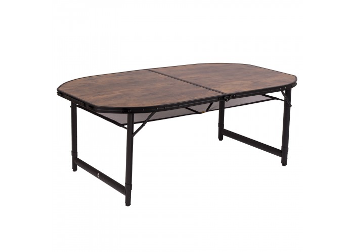 Стіл Bo-Camp Woodbine Oval 150x80 cm Black/Wood look (1404230)