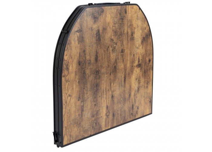 Стіл Bo-Camp Woodbine Oval 150x80 cm Black/Wood look (1404230)