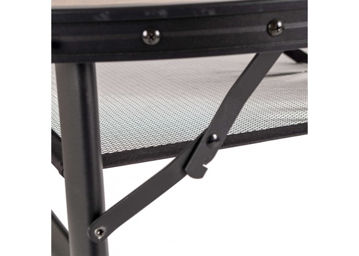Стіл Bo-Camp Woodbine Oval 150x80 cm Black/Wood look (1404230)