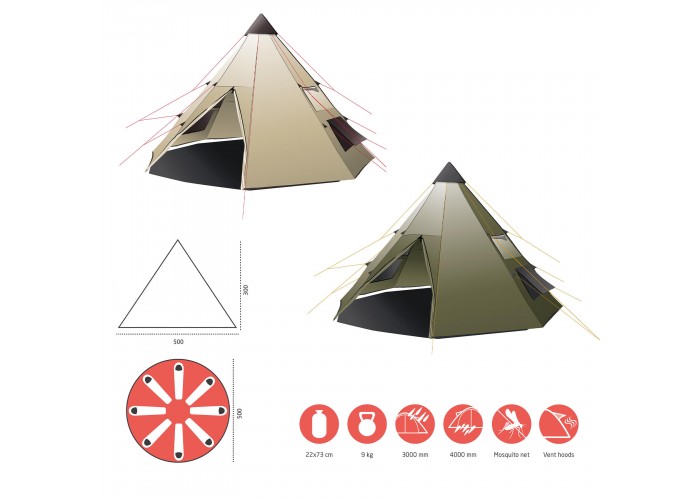 Намет Grand Canyon Black Falls 8 Capulet Olive (330039)
