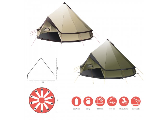 Намет Grand Canyon Indiana 10 Capulet Olive (330013)