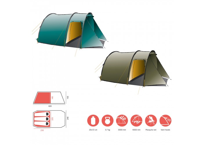 Намет Grand Canyon Robson 3 Alu Capulet Olive (30921260)