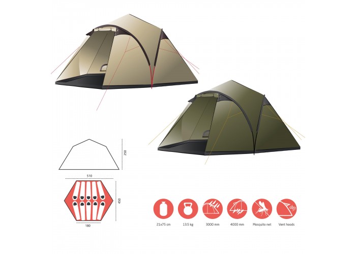 Намет Grand Canyon Black Knob 10 Capulet Olive (330015)