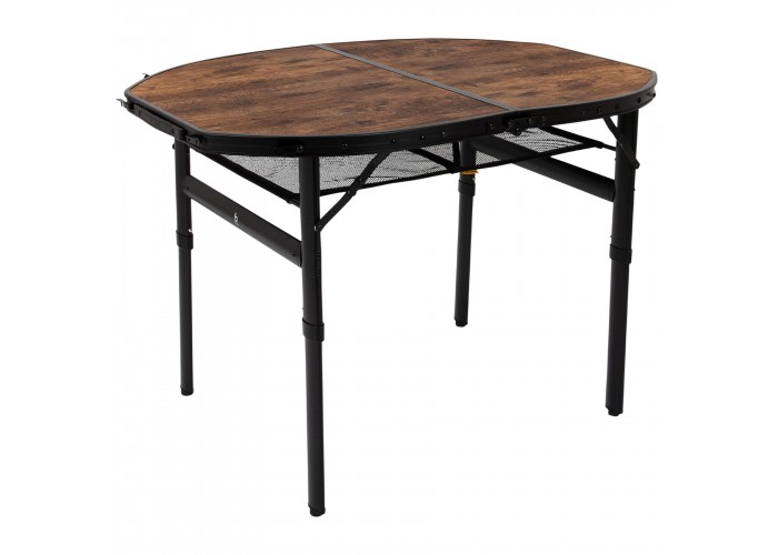 Стіл Bo-Camp Woodbine Oval 100x70 cm Black/Wood look (1404185)
