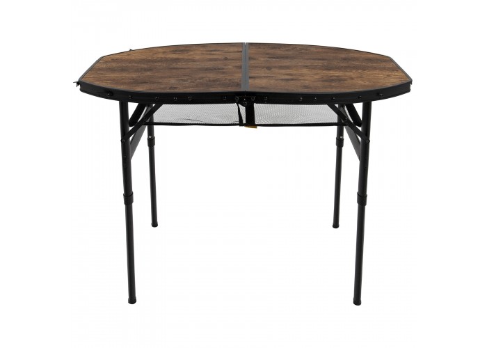 Стіл Bo-Camp Woodbine Oval 100x70 cm Black/Wood look (1404185)
