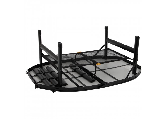 Стіл Bo-Camp Woodbine Oval 100x70 cm Black/Wood look (1404185)