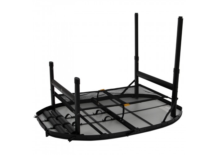 Стіл Bo-Camp Woodbine Oval 100x70 cm Black/Wood look (1404185)