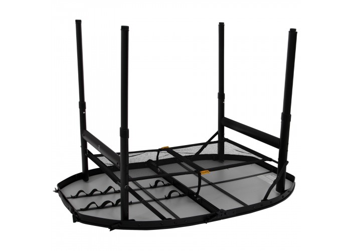 Стіл Bo-Camp Woodbine Oval 100x70 cm Black/Wood look (1404185)