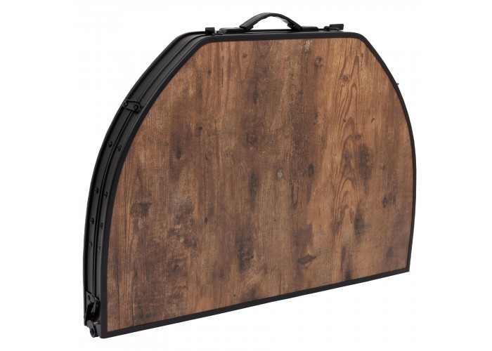 Стіл Bo-Camp Woodbine Oval 100x70 cm Black/Wood look (1404185)