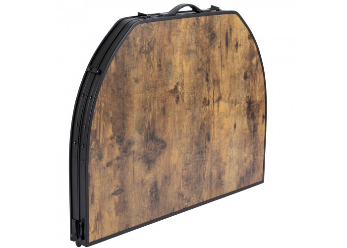 Стіл Bo-Camp Melrose Oval 120x80 cm Black/Wood look (1404220)