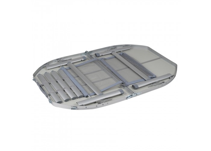 Стіл Bo-Camp Premium Oval 120x80 cm Grey (1404420)