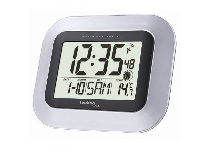 Годинник настінний Technoline WS8005 Silver/Black (WS8005)
