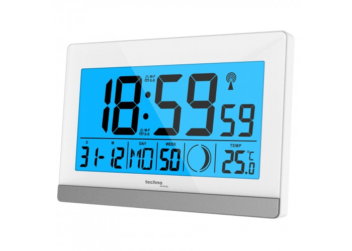 Годинник настільний Technoline WS8056 White/Silver (WS8056)